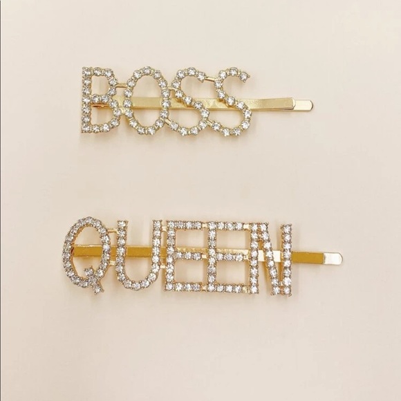 Boss Or Queen Rhinestone Hair Pin (1 Pc.) - Picture 4 of 6